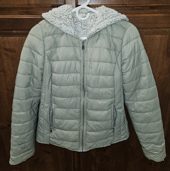 Love Tree Reversible Sherpa-Lined Quilted Jacket – Size Small - Picture 1 of 9